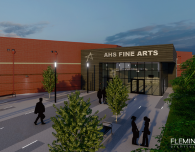 Arlington High School fine arts wing concept rendering